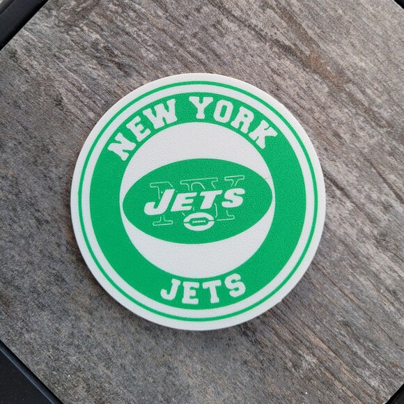 New York Jets Coasters Set - 3D Printed - (Set of 4) - Picture 3 of 4